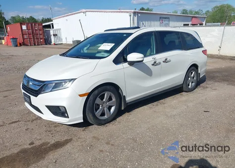 2018 Honda Odyssey Ex-L из США, поврежденный, VIN 5FNRL6H76JB055283